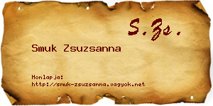 Smuk Zsuzsanna névjegykártya