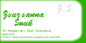 zsuzsanna smuk business card